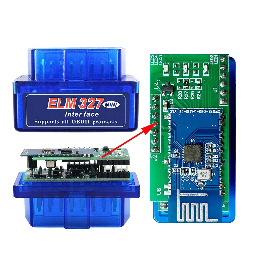 ELM327 V1.5 Bluetooth OBD2 Scanner – Real PIC18F25K80 Chip OBD2 Diagnostic Scanner Oasis Select 2pcb BT elm327 V1.5
