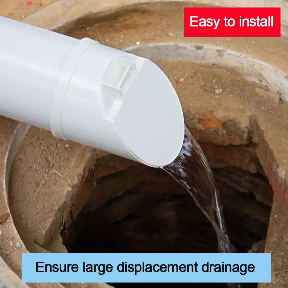 50-160mm Floor Drains Sewage Pipe PVC Drain Pipe Large Displacement Anti odor anti-rat Cover Septic Tank Outdoor Pipe Valve Oasis Select