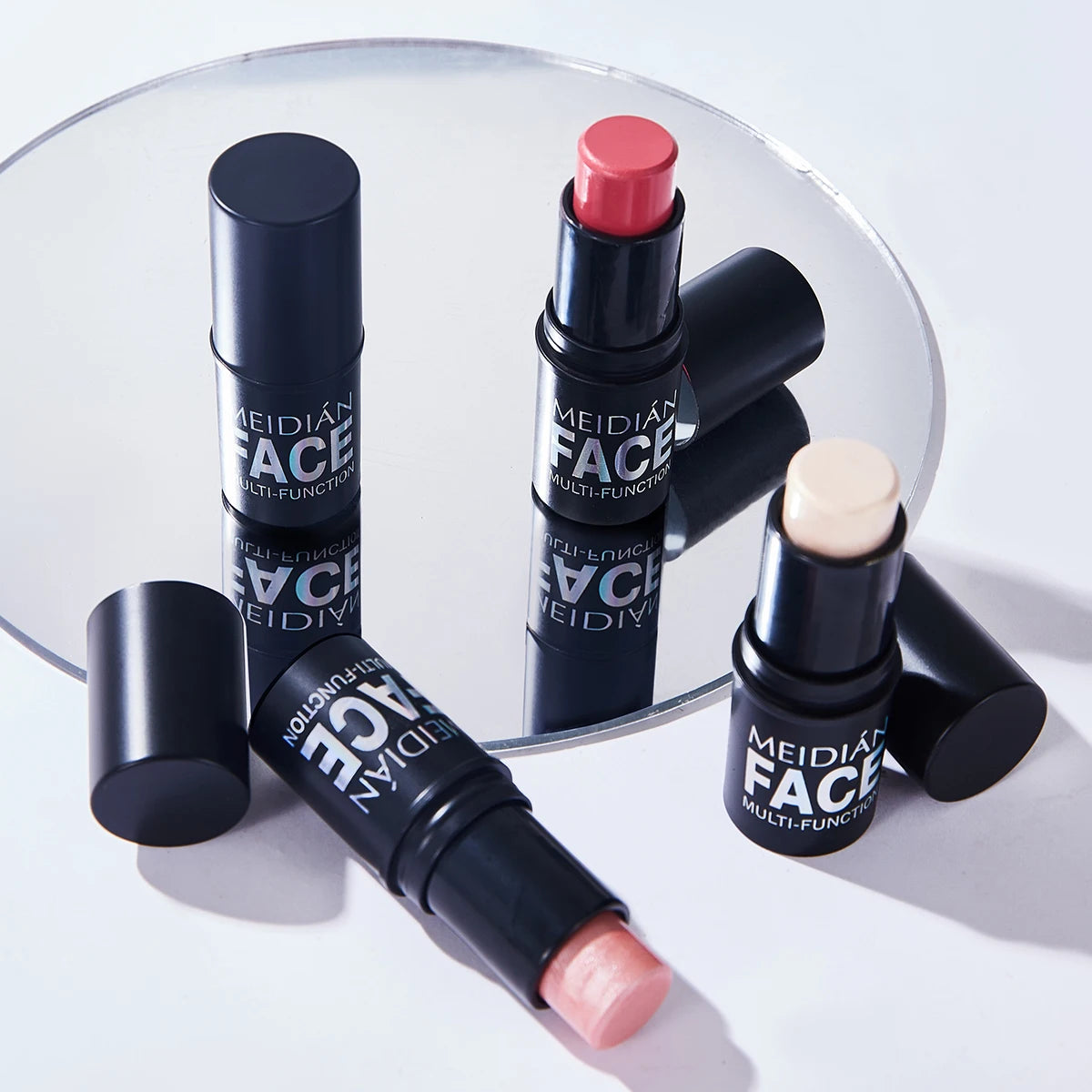 6-Color Dual-Use Blush & Lip Stick – Natural Contour Makeup Blush & Lip Stick Oasis Select