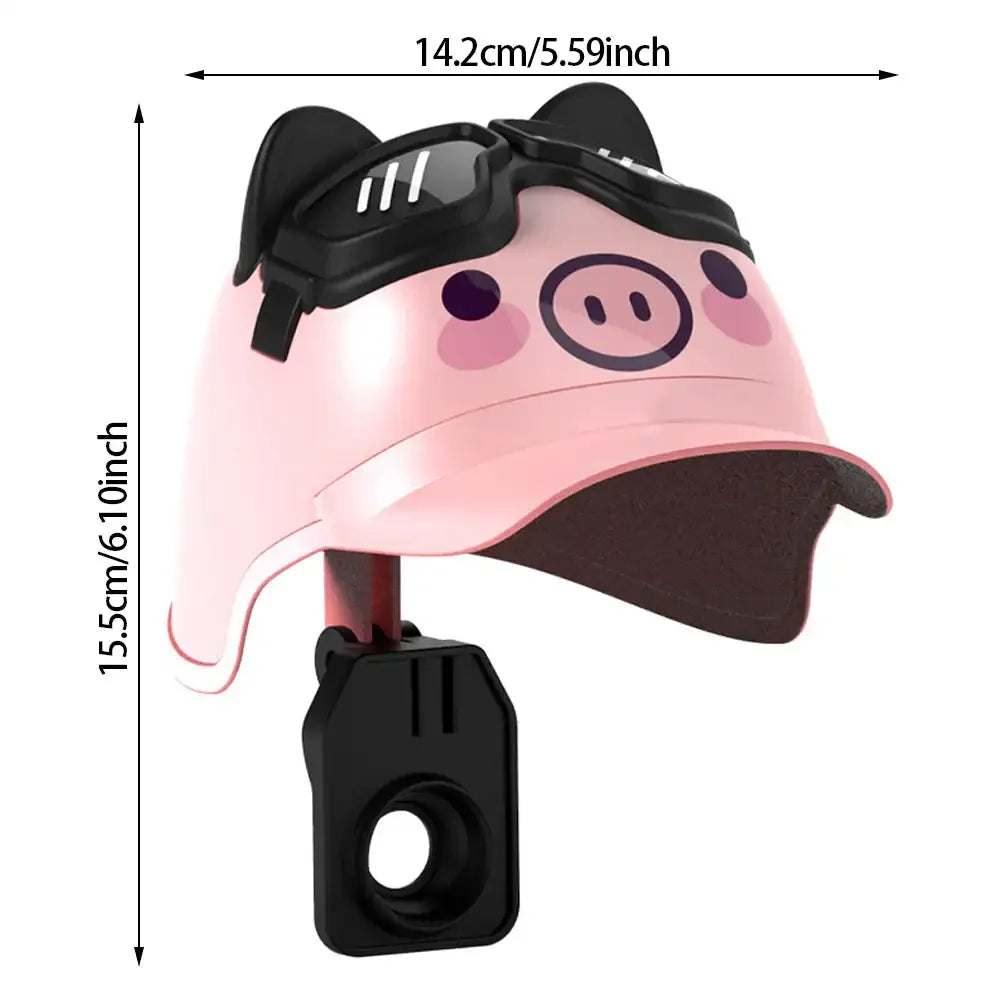 Cartoon Helmet Motorcycle Phone Holder | Waterproof Sunshade Mount