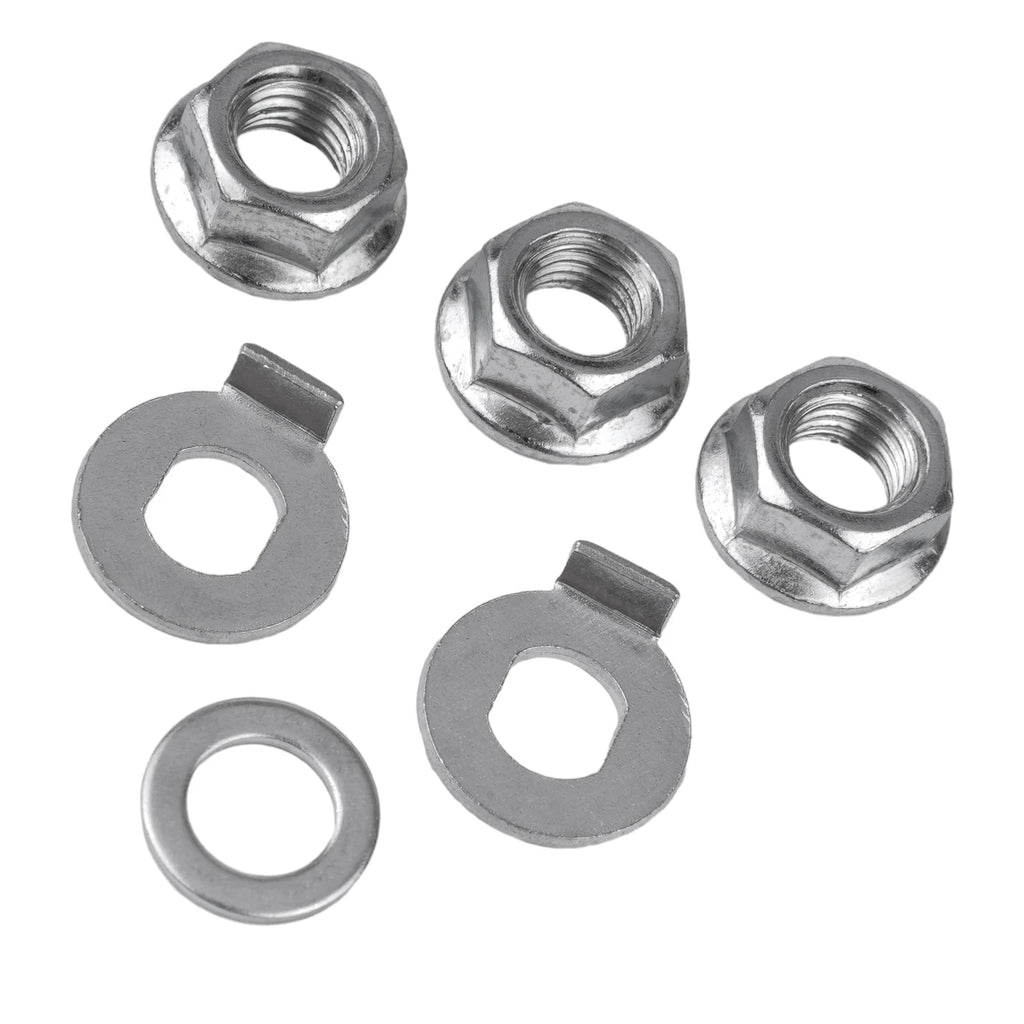 12mm steel hub motor nuts with safety washer for ebike front or rear motor replacement parts for electric bikes Oasis Select