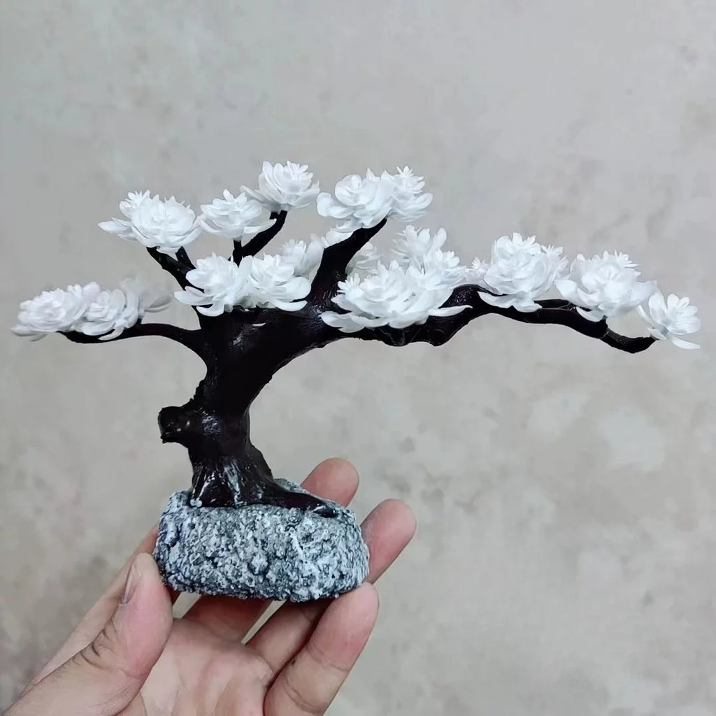 Red Leaf Cliff Cypress Welcome Pine Bonsai Aquarium Decoration Turtle Shrimp Hiding Cave Desktop Ornament Oasis Select