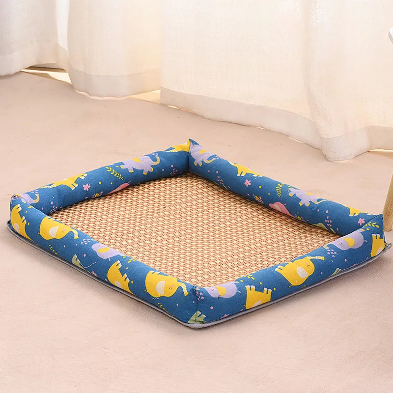 Pet Ice Mat, All-season Dog Bed Mat, Summer Cooling, Wear-resistant, Square Pet Bed Oasis Select sea elephant S 39x27cm