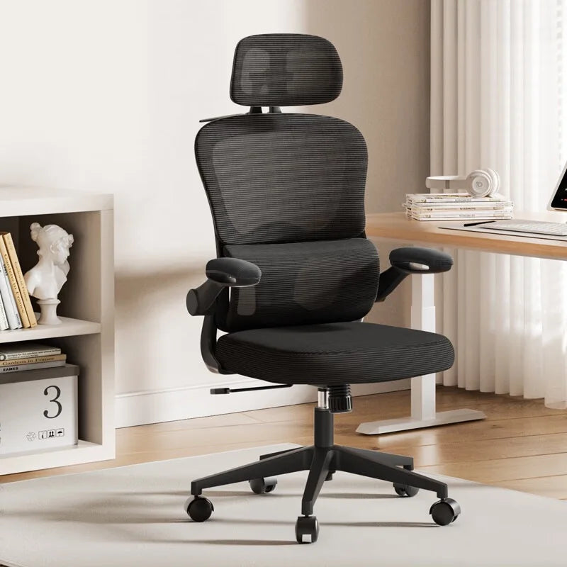 Multi-functional Computer chair Home sedentary comfortable backrest Dormitory student office chair seat Oasis Select BlackBlackGradeA
