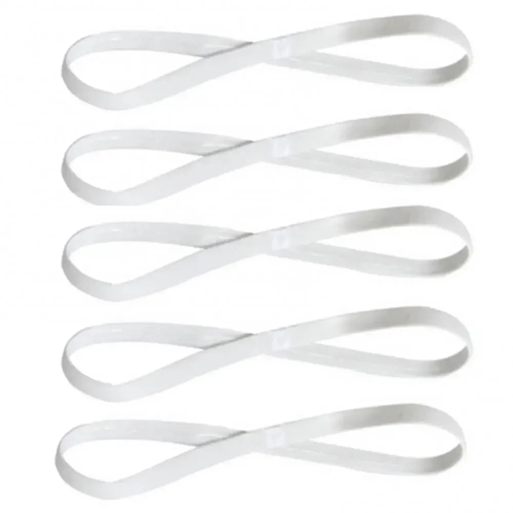 5Pcs Candy Color Women Men Yoga Hair Bands Sports Headband Girls Sport Anti-slip Elastic Rubber Sweatband Football Running Oasis Select White