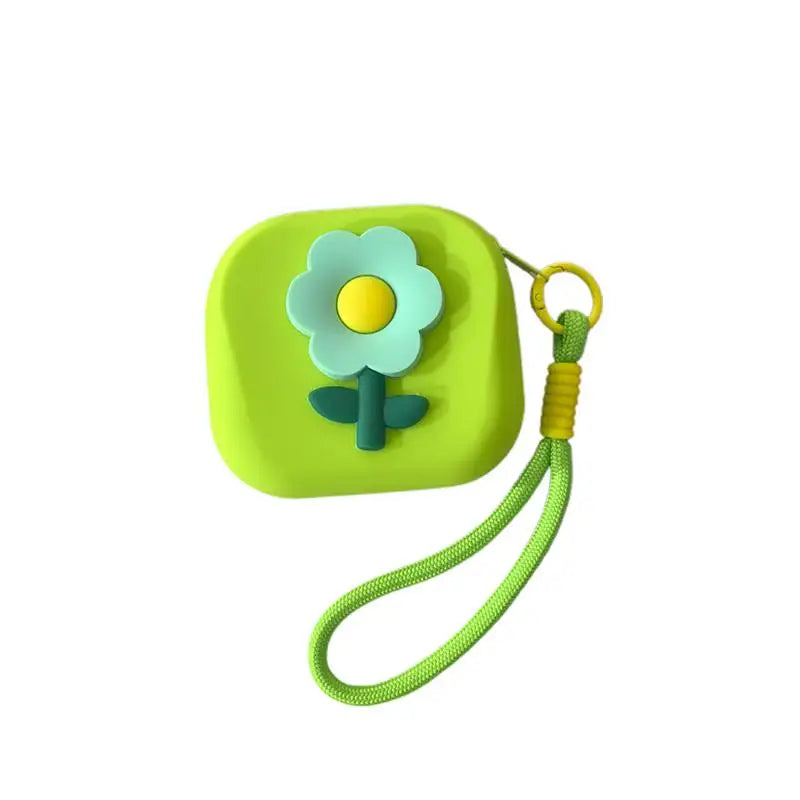 Flower Silicone Mini Wallet & Coin Purse with Lanyard | Waterproof