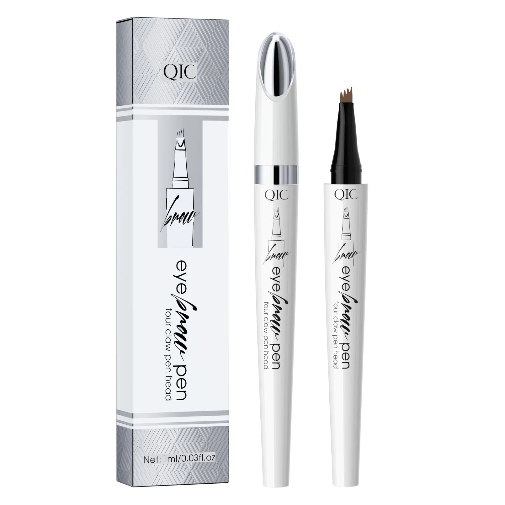 QIC 4-Tip Waterproof Microblading Eyebrow Pen | 4 Colors