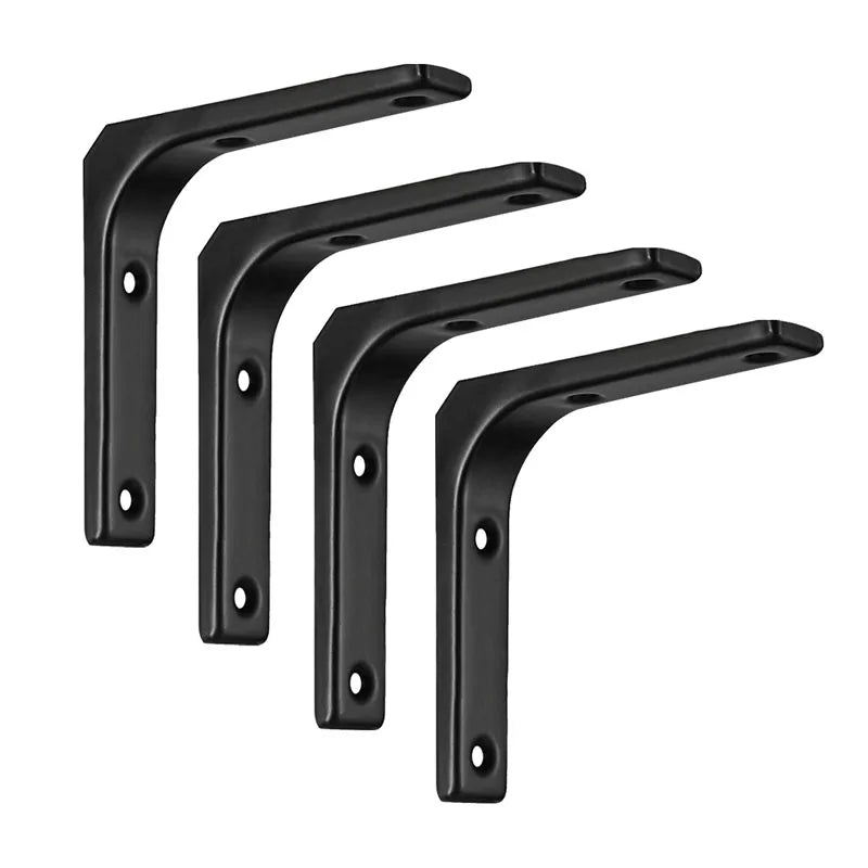 Floating Shelf Brackets Black and White Shelves for Shelves Wall Storage Kitchen Stand Bracket Support Hardware Home Improvement Oasis Select