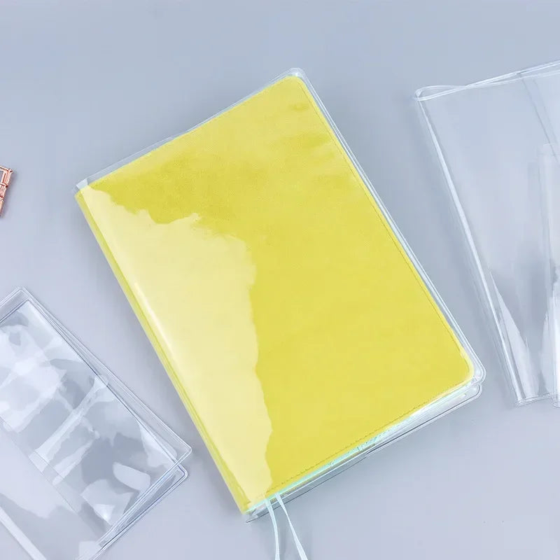 Waterproof PVC Transparent Protective Sleeve for A6 A5 Notebook Journal Planner Book Diary Protects Cover Office Supplies Oasis Select
