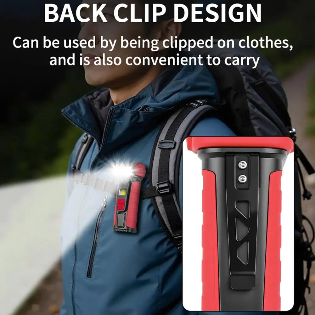 Magnetic COB Work Light - Super Bright Flashlight with Pen Clip Multi-Functional Outdoor night Emergency Maintenance Light ﻿ Oasis Select