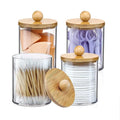 4Pack Multi-functional Organizer，Holder Dispenser, Bathroom Organizer for Swab, Round Pads, Dental Floss Sticks Holder Oasis Select 4pcs