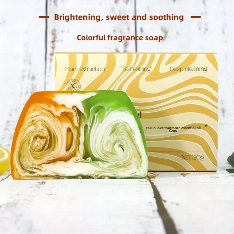 Shea Butter Orange Blossom Essential Oil Soap, Colorful Mist, Gentle Cleansing Makeup Remover, Body Bath, Hydration Moisturizin Oasis Select