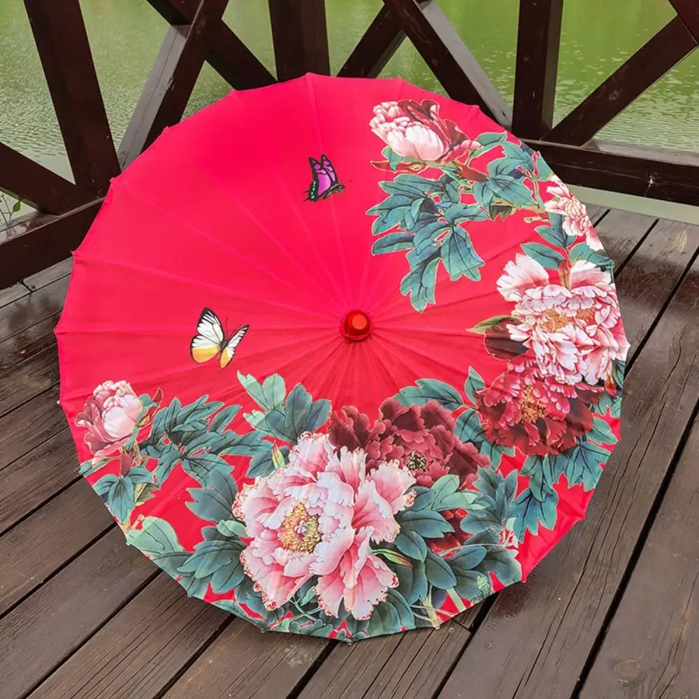 Handmade Chinese Silk Parasol | Decorative Dance Umbrella Decorative Parasol Oasis Select