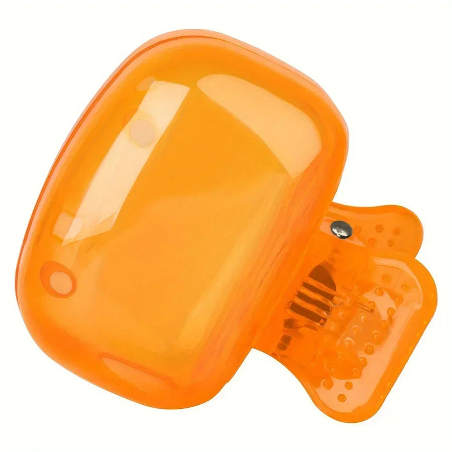 Travel Toothbrush Head Covers Toothbrush Protector Cap Brush Pod Case Protective Portable Plastic Clip For Household Travel Oasis Select Orange