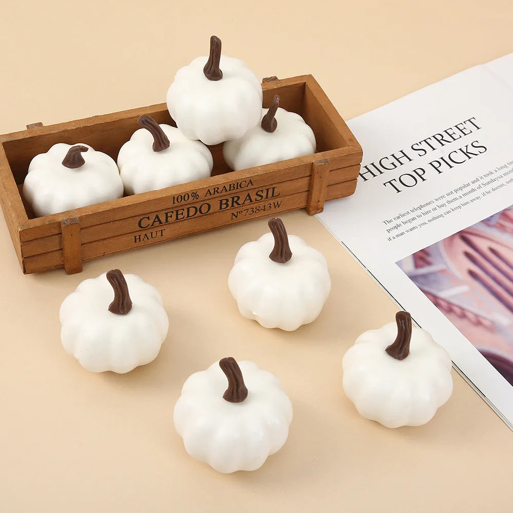 Halloween Foam Ghost & Pumpkin Miniatures | DIY Craft Charms
