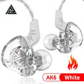Original QKZ AK6 HiFi Wired EarphoneRace Sport Headphone Bass Stereo Noise Reduction Headset MusicEarbuds In Ear With Mic Oasis Select AK6-White