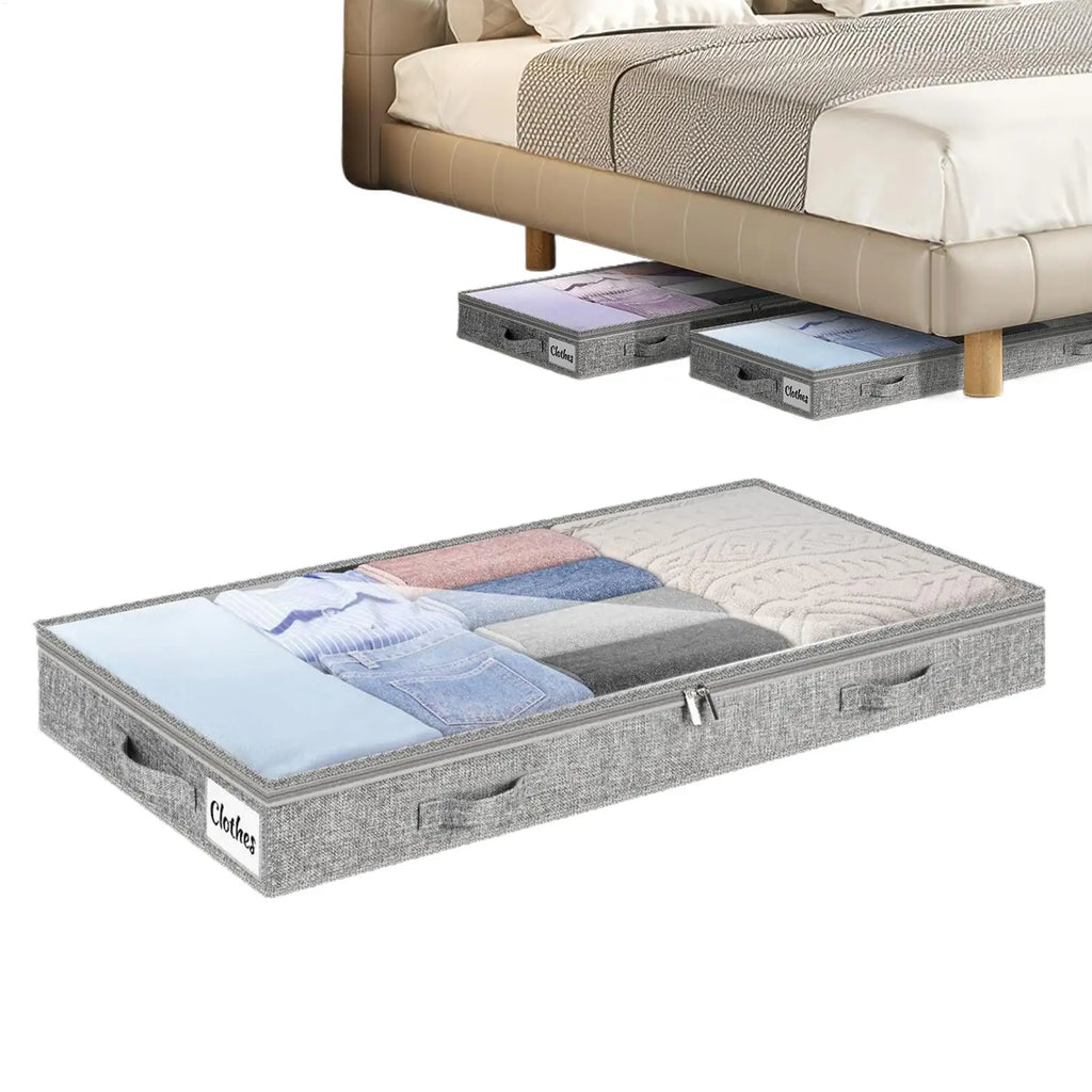 Clothes Storage Bins Under Bed Storage Containers Large Capacity Blanket Box for Bedding Quilt Comforter Sweater Shoes Bedroom Oasis Select