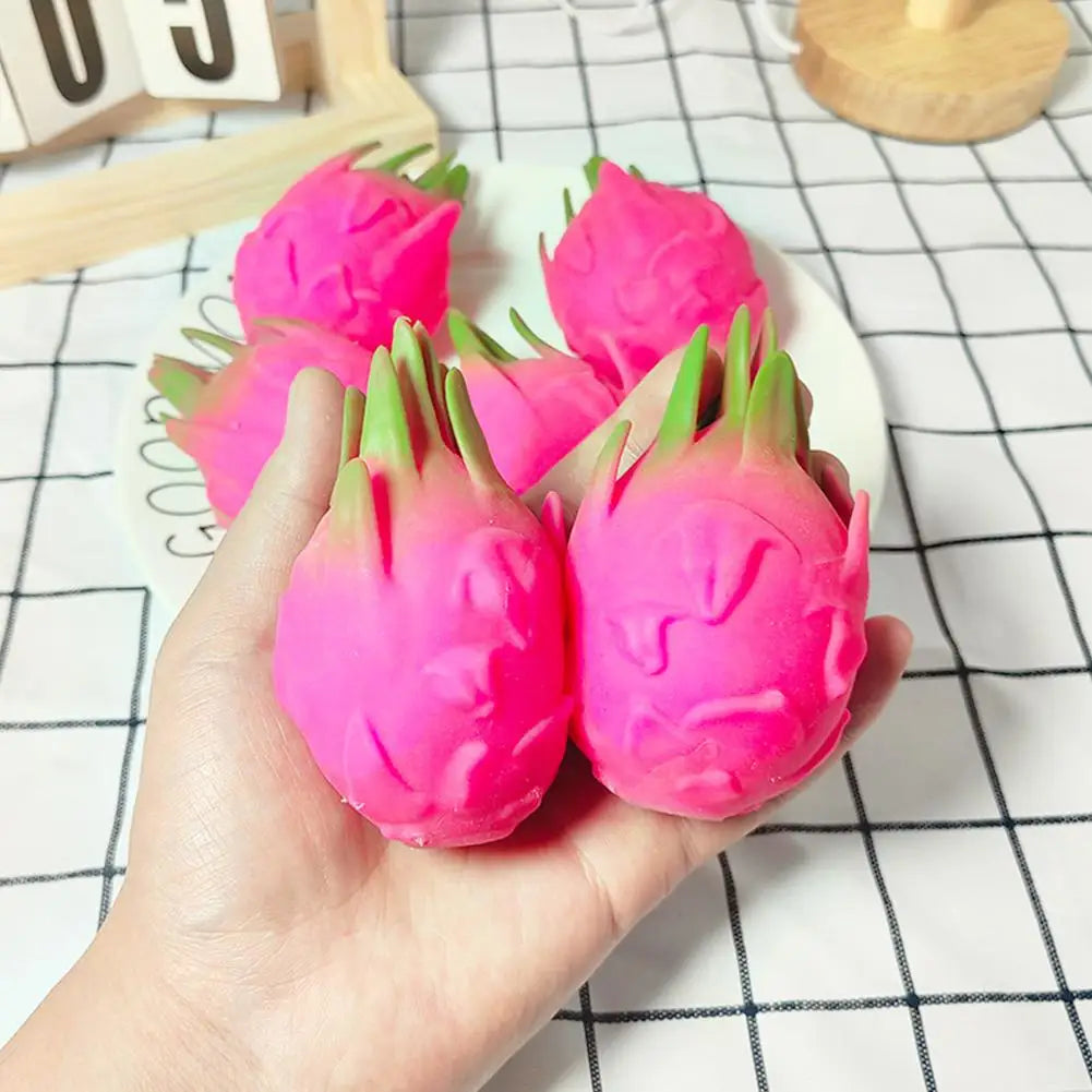 Dragon Fruit Squishy Stress Ball – Fidget Sensory Toy