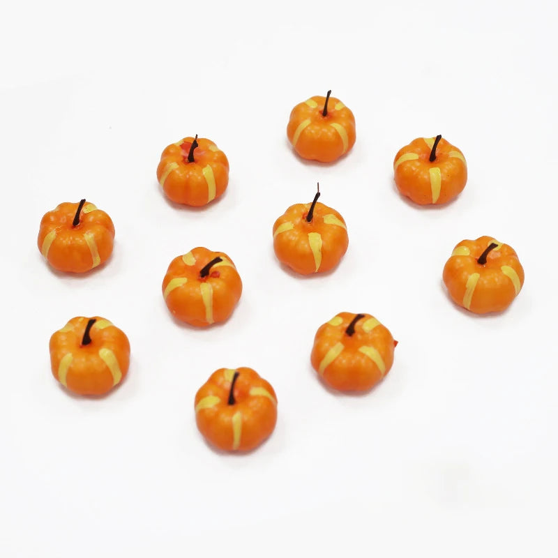 10Pcs Artificial White Orange Pumpkins Decorative Harvest Pumpkins For Fall Wedding Thanksgiving Halloween Table Centerpieces Oasis Select Orange