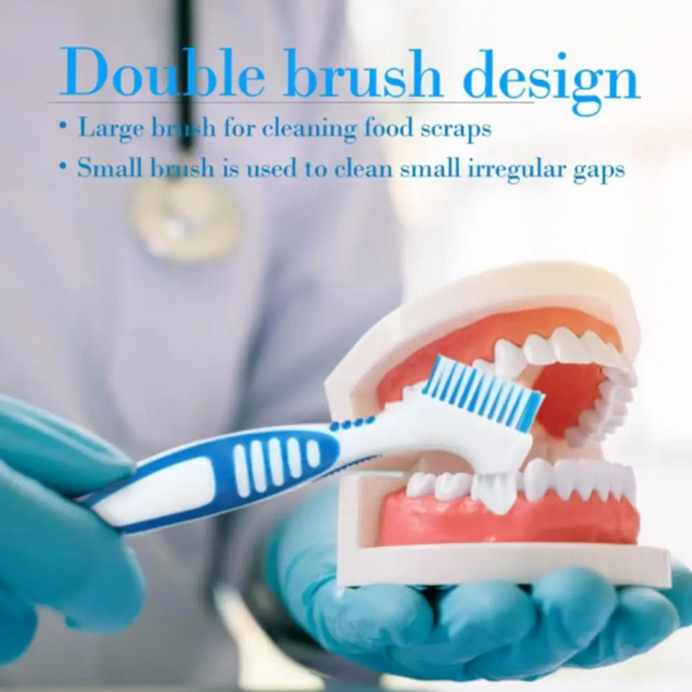 Double-Sided Denture & Retainer Cleaning Brush | Soft Bristles Denture Cleaning Brush Oasis Select