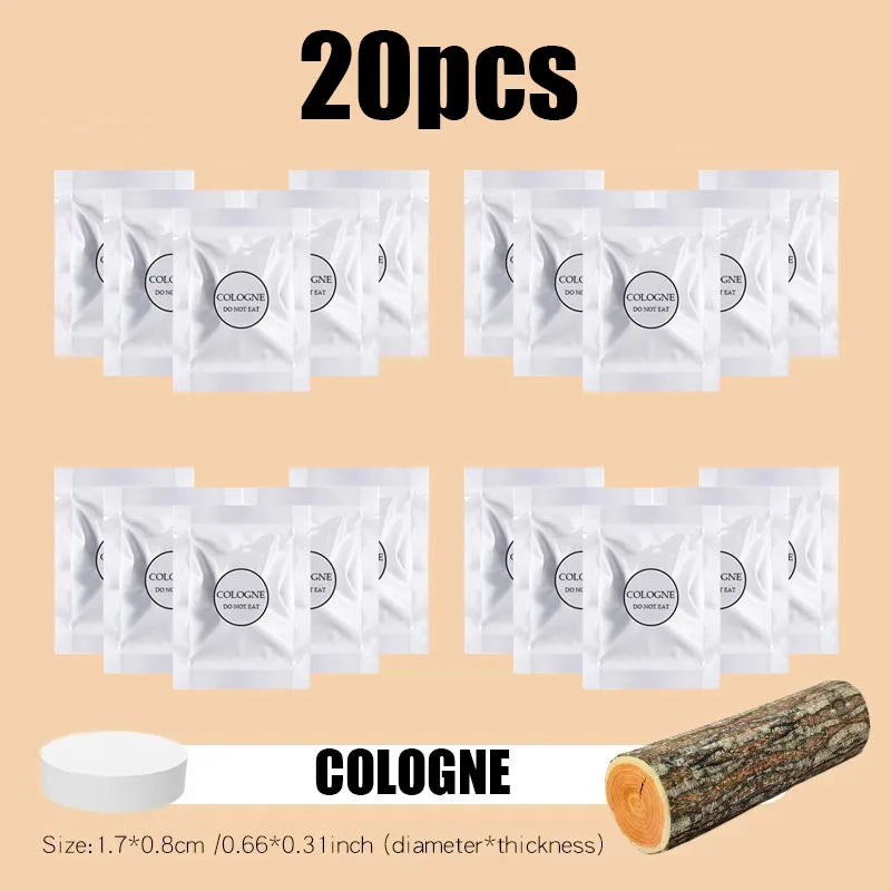 5/10/15/20PCS Car Air Freshener Supplement Solid Fragrance Scent Air Outlet Perfume Refill Tablets Ocean Lemon Lavender Fillers Oasis Select 20Pcs Cologne