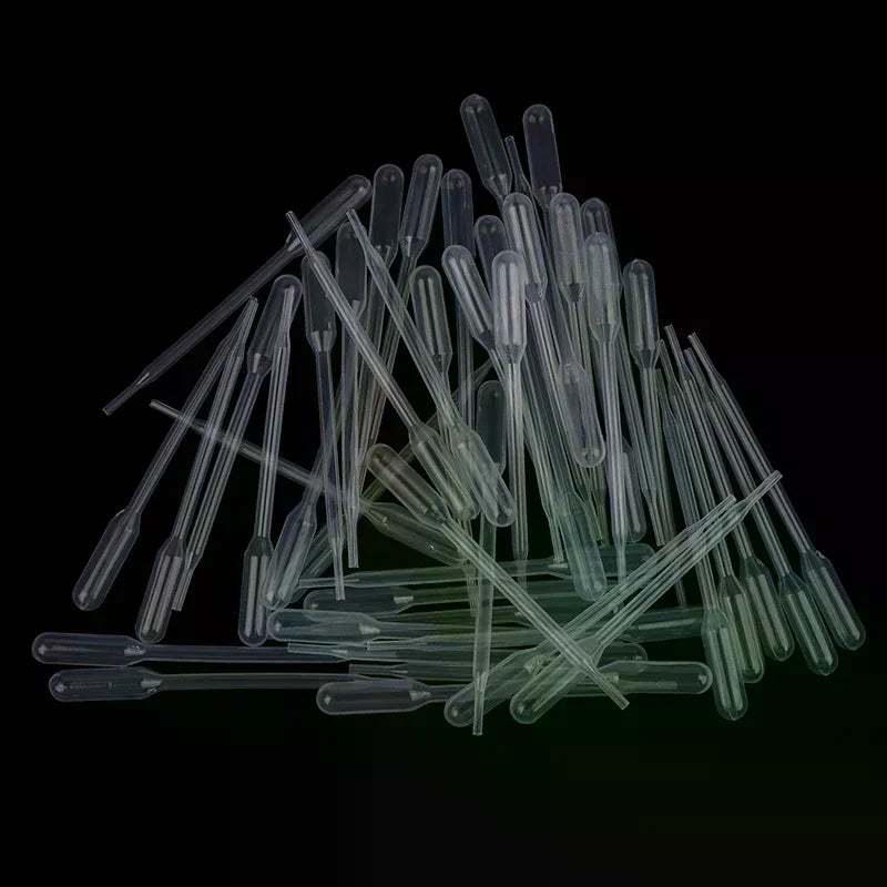 100Pcs 0.5ML Plastic Disposable Pipettes Squeeze Transfer Pipettes Dropper For Silicone Mold UV Epoxy Resin Jewelry Making Oasis Select