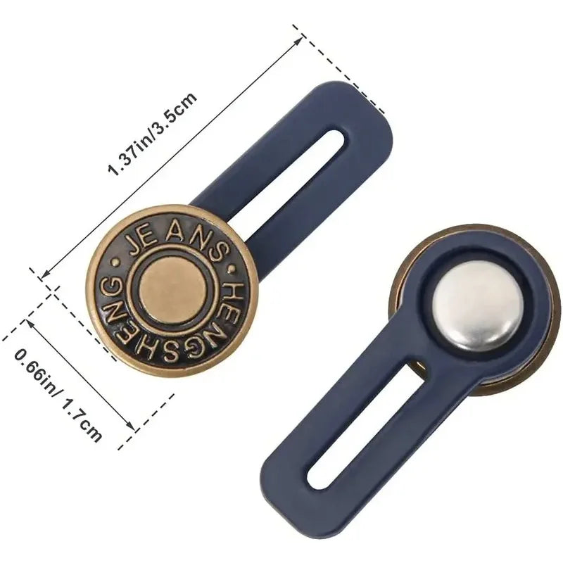 3/6/9pcs Jeans And Pants Button Extenders Universal Wait Expanander For Women And Men Instant Band Extension Solution Oasis Select
