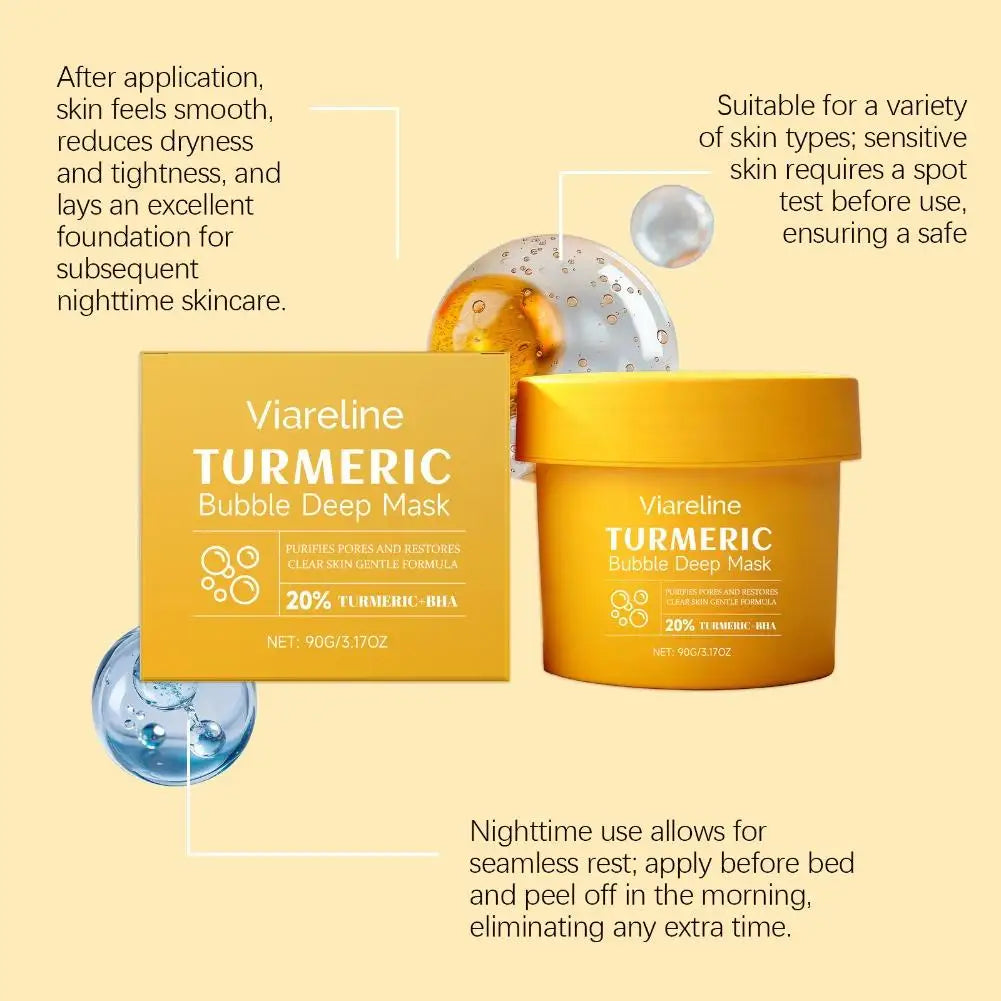 Turmeric Bubble Facial Mask – Blackhead & Pore Deep Cleanser Bubble Facial Mask Oasis Select