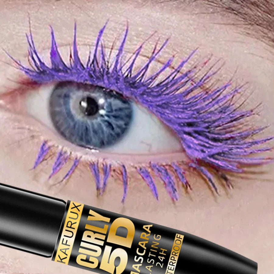 KAFURUX 5D Waterproof Mascara – Volume, Curl & 9 Colors