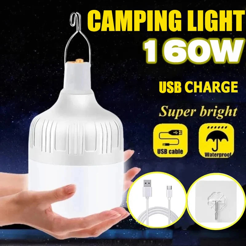 KDULIT Portable LED Camping Lantern USB Rechargeable 5 Modes