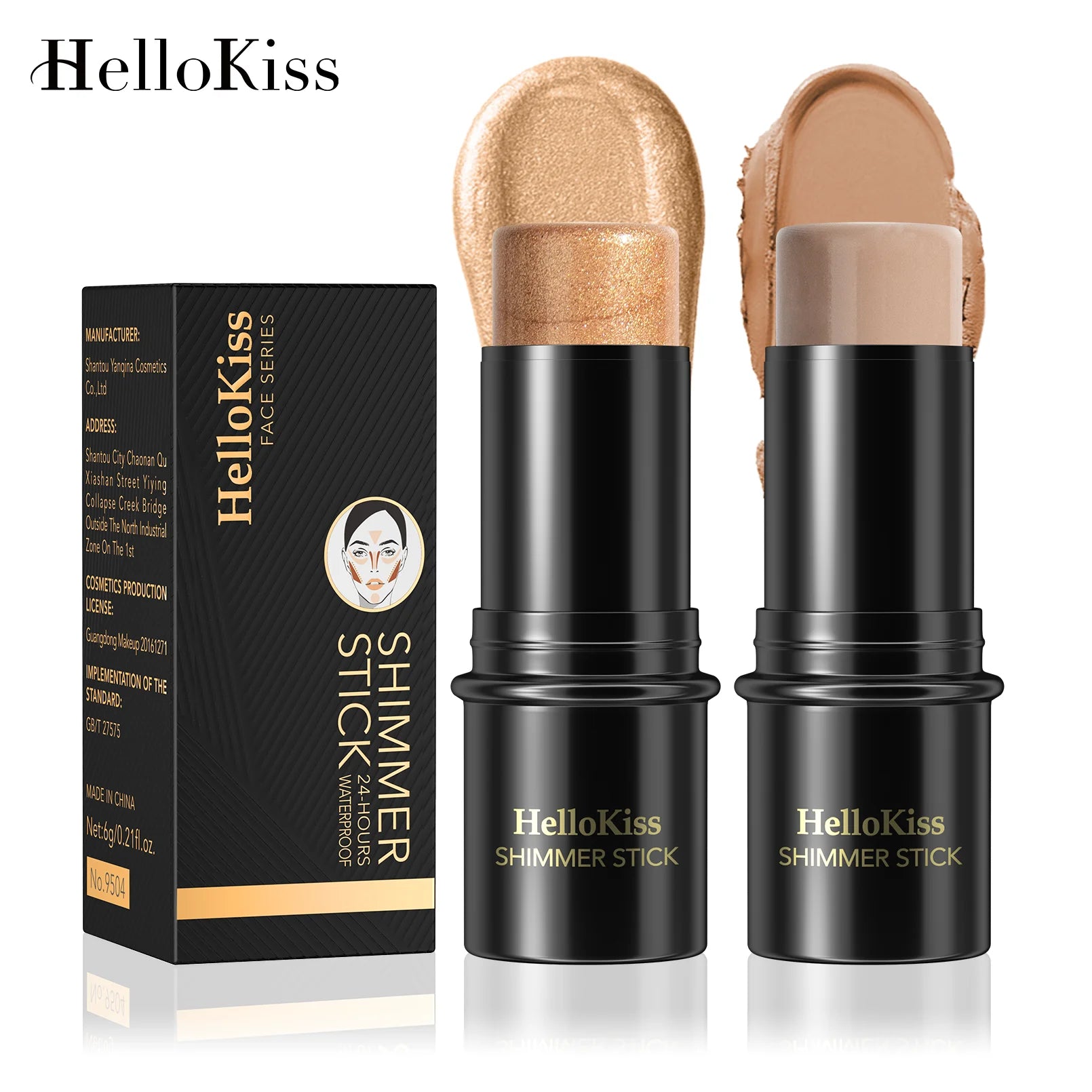 Hello Kiss Bronzer Contour Stick – Highlight & Concealer Pen
