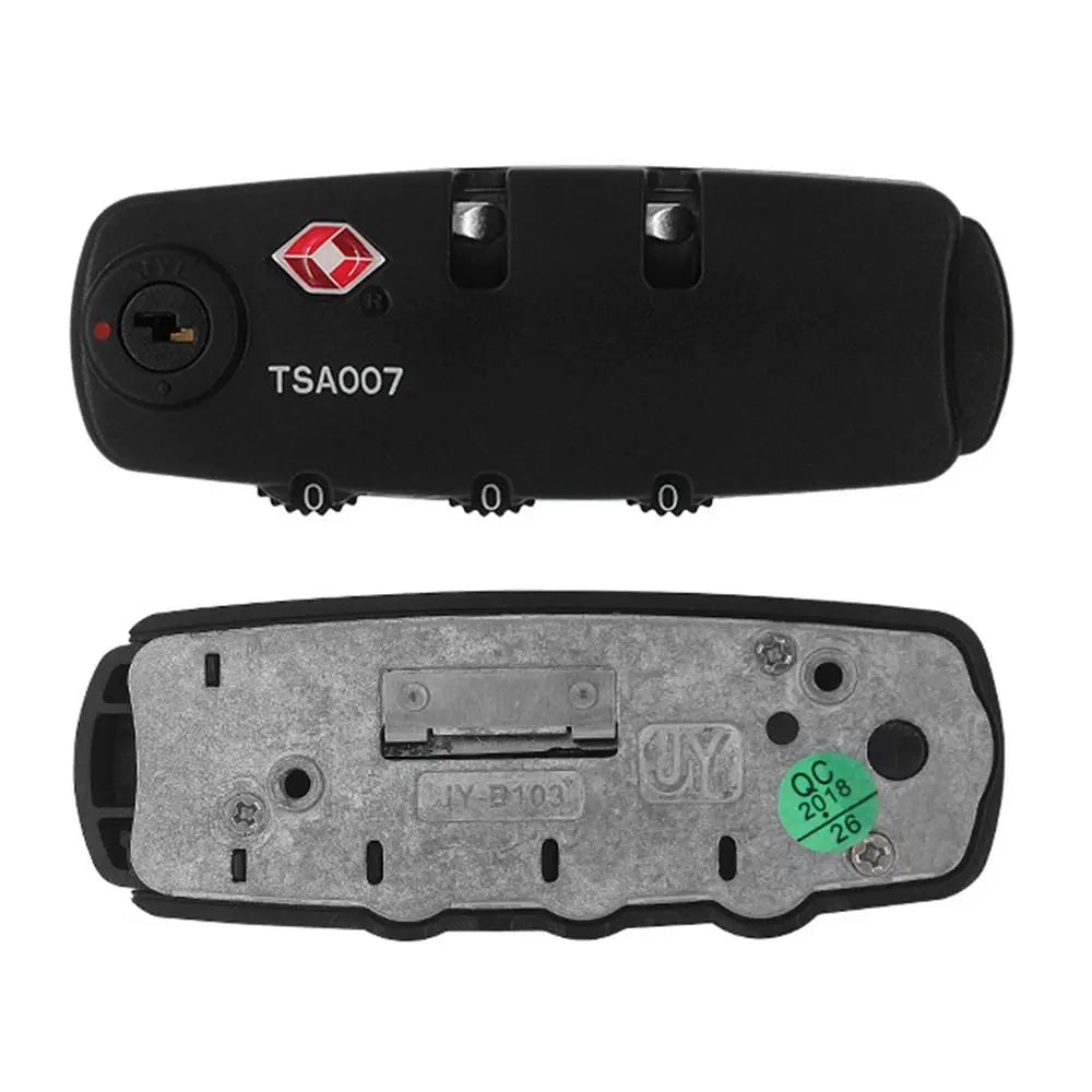 TSA 3 Digit Combination Lock Cabinet Locker Bag Lock Customs Password Lock Security Tool Suitcase Luggage Coded Lock Travel Oasis Select