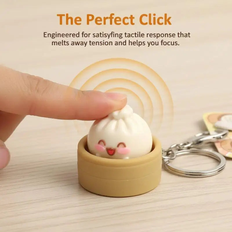 Cute Squishy Clicker Keychain – Slow Rebound Fidget Toy Pendant Novelty Fidget Keychain Oasis Select