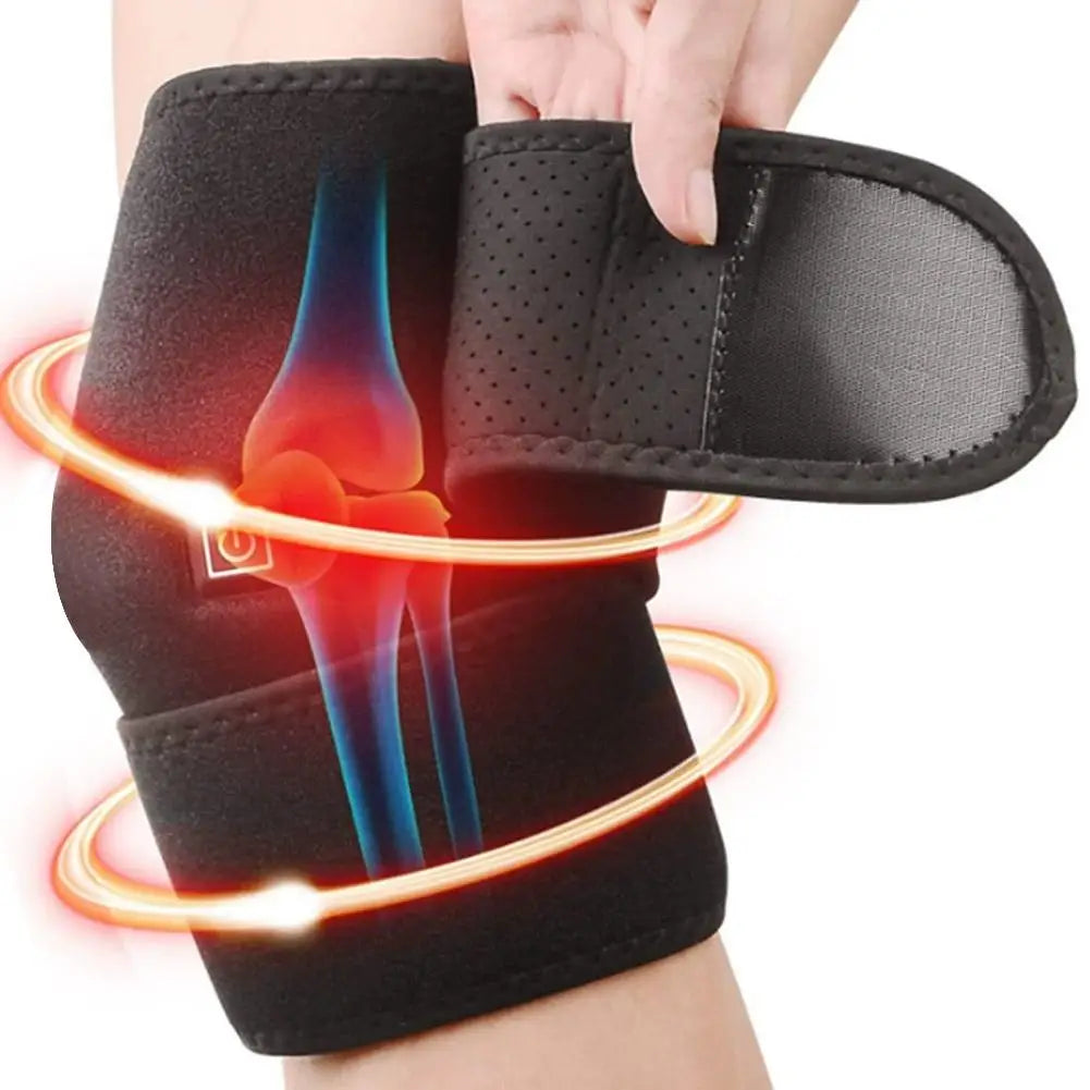 Heated Knee Brace, Cordless Knee Heating Pad for Arthritis, 3 Temperature Modes Knee Warmer Knee Wrap for Men Women (Single) Oasis Select