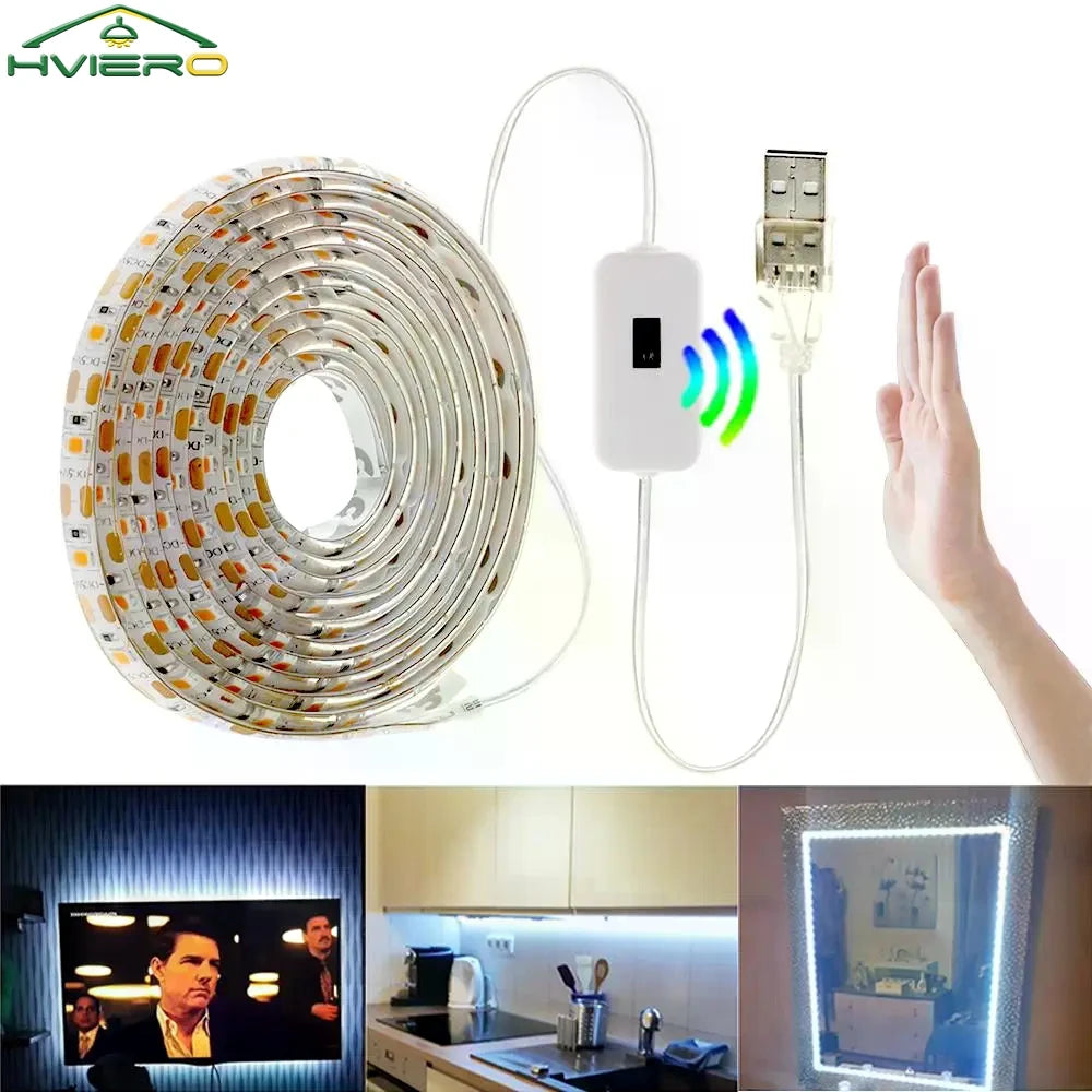 5M Hand Wave Sensor LED Strip Light | USB 5V Waterproof