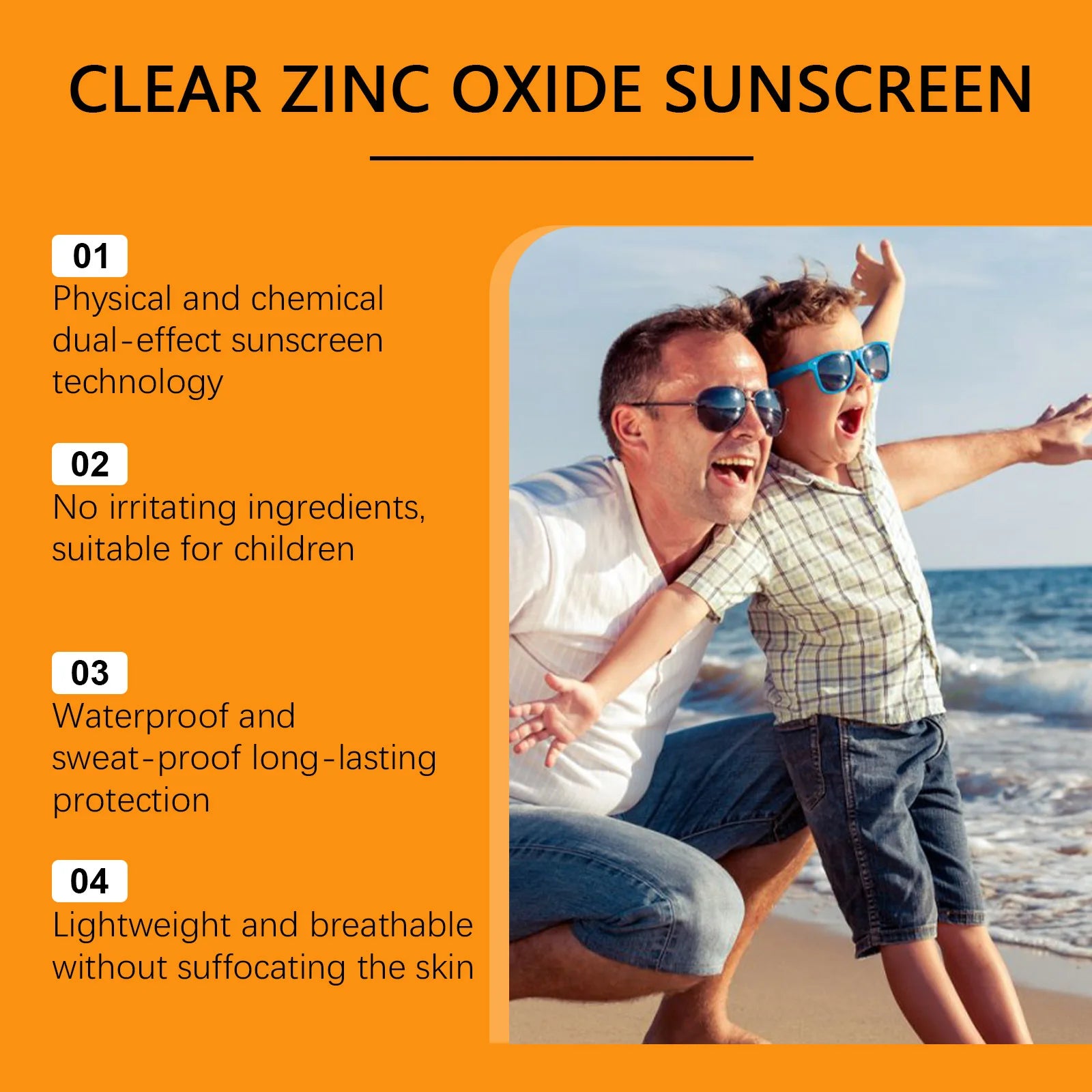 SPF 50+ Children Mild Sunscreen Cream Not Irritating Prevent UVA/UVB Sunburn Refresh Moisturize Nourish Children Sunscreen Cream Oasis Select