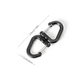 Outdoor Swivel Clip 360 Rotating Double Carabiner Portable S Chain Hooks Multi-Use Backpack Keychain Carabiner For Backpacks Oasis Select small