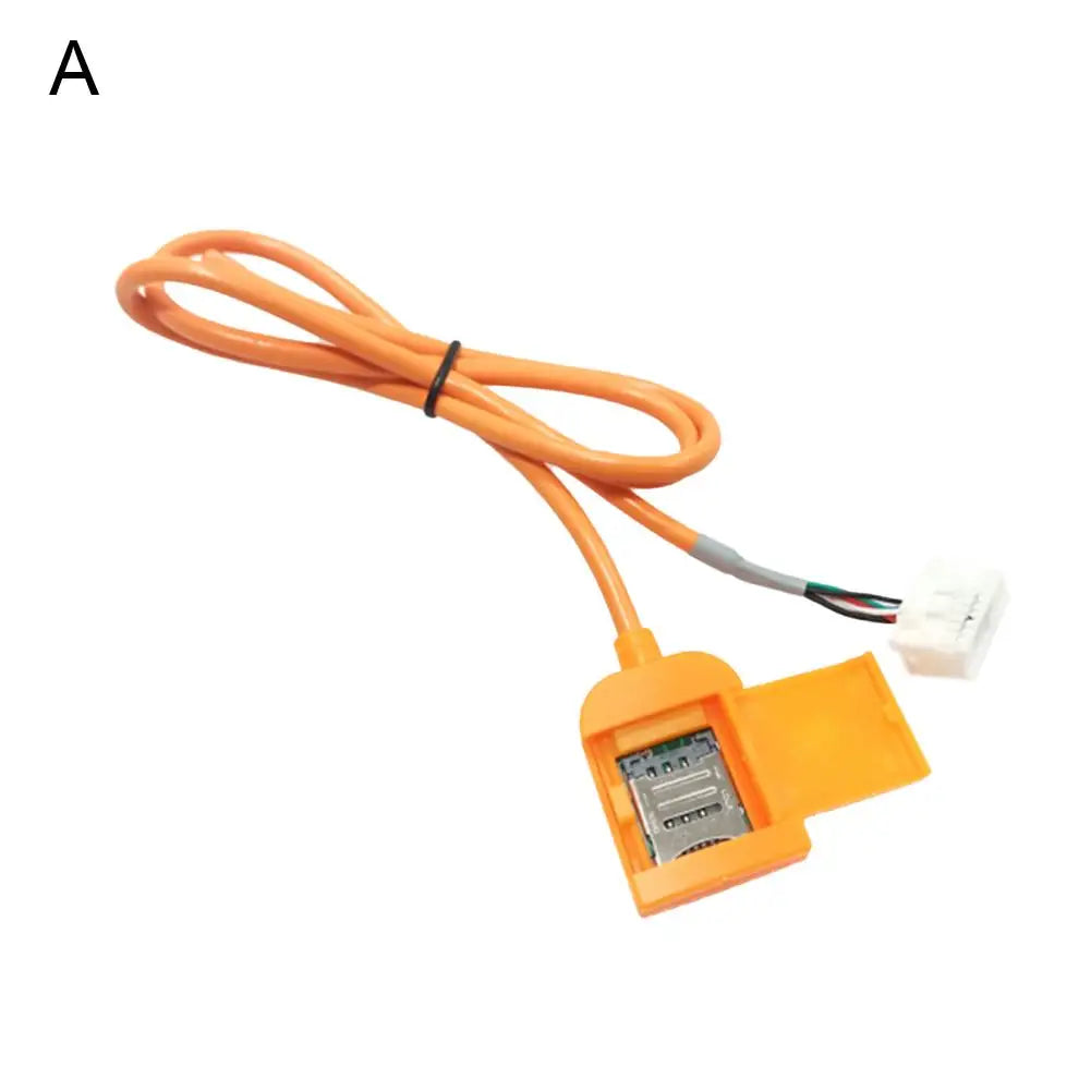 48.5cm Sim Card Slot Adapter For Android Radio Multimedia Gps 4G 20pin Cable Connector Car Accsesories Wires Replancement Part Oasis Select orange