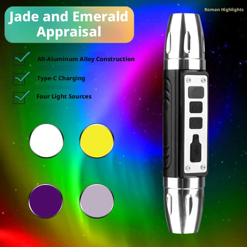 SHINEKNOT UV Inspection Flashlight – 4-in-1 Multi-Light Torch