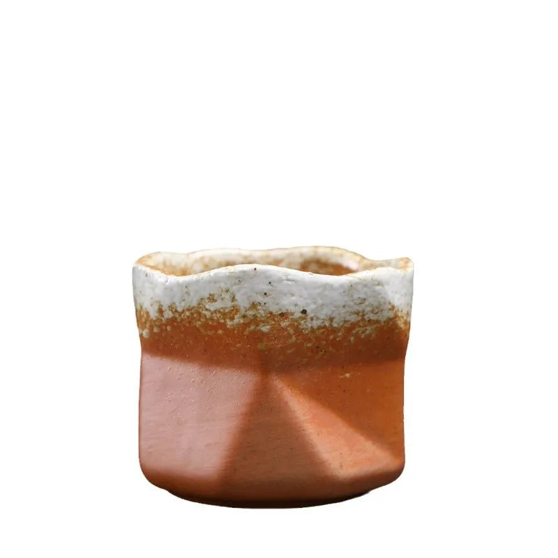 Kiln Turned Coffee Cup Kiln Turned Small Cup Kung Fu Tea Bowl Retro Ceramic Tea Cup Hot Sale Stoneware Master Cup Oasis Select