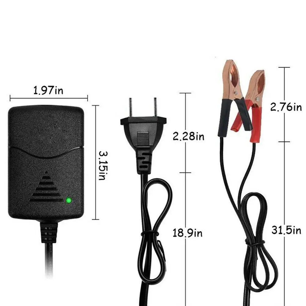 12V 1.5A Automatic Fast Motorcycle Charger For AGM Gel Lead Acid Battery 1.3AH 3AH 5AH 7AH 12AH 20AH With Indicator EU US Plug Oasis Select