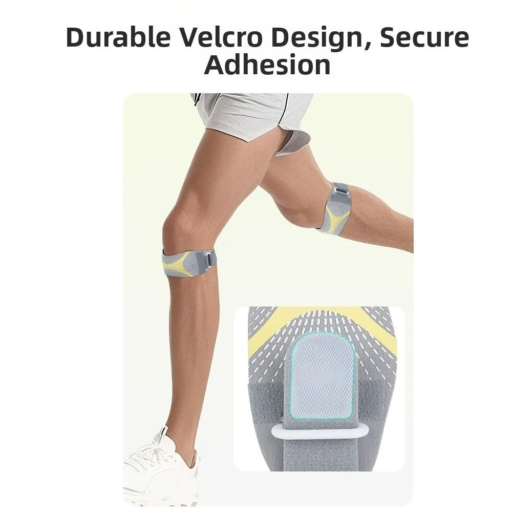 Shock Absorption Patella Belt Breathable Thickened Knee Protection Strap Sweat-Wicking Knee Protection Sport Knee Wrap Running Oasis Select