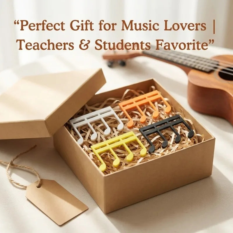 Creative Musical Note Book Stand 3D Printed Music Symbol Book Clip Music Clip Keep Books Open Flat for Reading Performance Tools Oasis Select