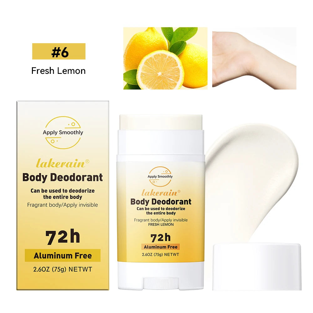 Body Deodorant Stick Rose Peach Body Odor Remove Cream Removal Armpit Refreshing Antiperspirant Lasting Aroma Deodorant SkinCare Oasis Select 6Fresh Lemon