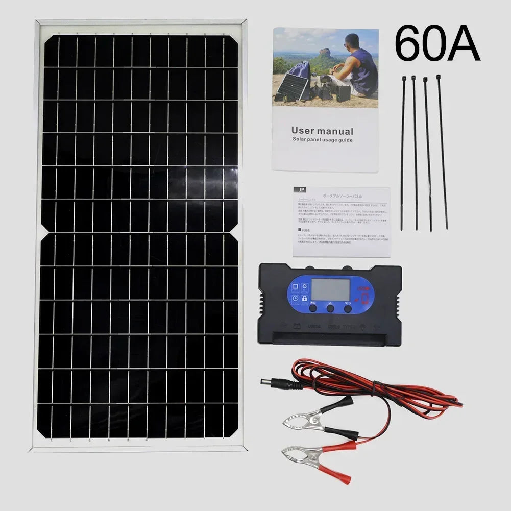 Monocrystalline Solar Panel 17W Efficient Energy Absorption with Waterproof Feature and Multiple Voltage Outputs Oasis Select 60A China Mainland