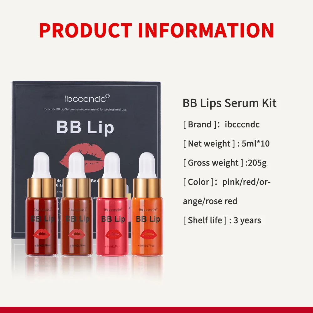 BB Lips Serum Starter Kit Lip Coloring Moisturizing Treatment Makeup Set New High Quality Semi Permanent Makeup Oasis Select