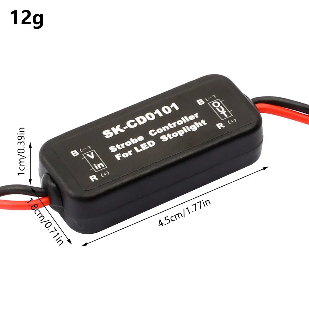 Flash Strobe Controller Flasher Module for LED Brake Light Tail Stop Light 12-24V SK-CD0102 SK-CD0101 SK-CD0100 Oasis Select