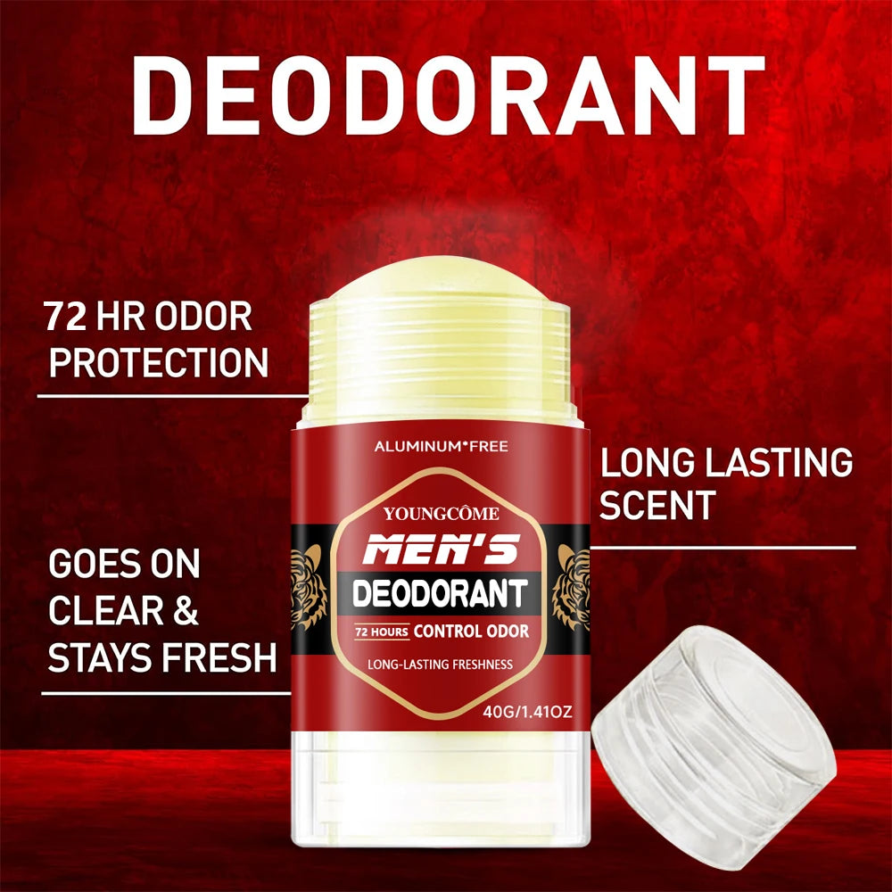 Whole Body Deodorant - Smooth Solid Stick - 72 Hour Odor Control - Aluminum Free, Baking Soda Free and Skin Safe Men Deodorant Oasis Select