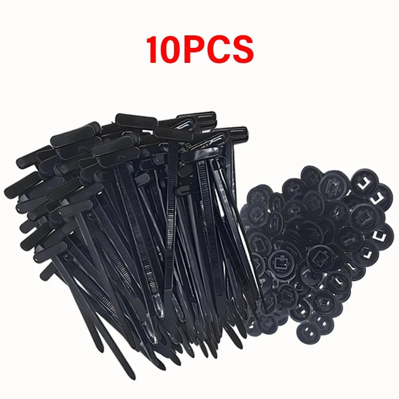 Universal Nylon Cable Tie Buckle Auto Fastening Straps Multi-Purpose Cable Clip Heavy Duty Self-Locking Nylon Zip Ties Holder Oasis Select 10PCS