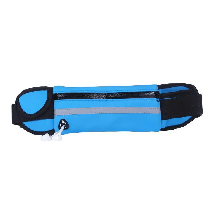 1Pc New Waterproof Sports Waist Bag, Close-Fit Fanny Pack Multifunctional Portable Pouch for Running Cycling Oasis Select Blue